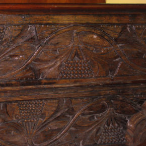Hand-carved Pew at St. Wilfrid’s Church