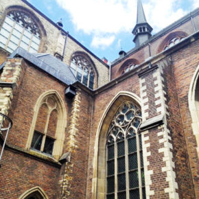 Looking Up at the Walls of the Pieterskerk