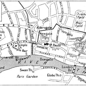 Elizabethan London – Map
