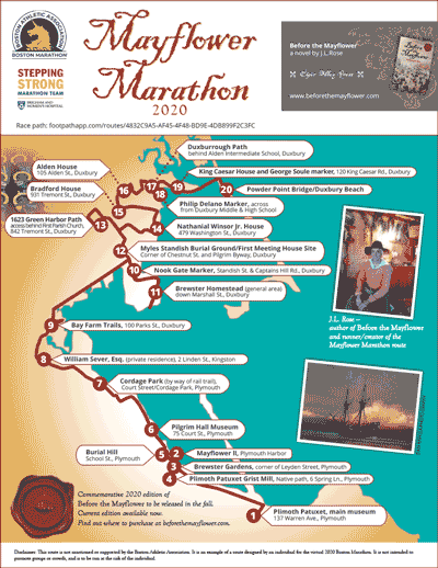 2020 Mayflower Marathon Map