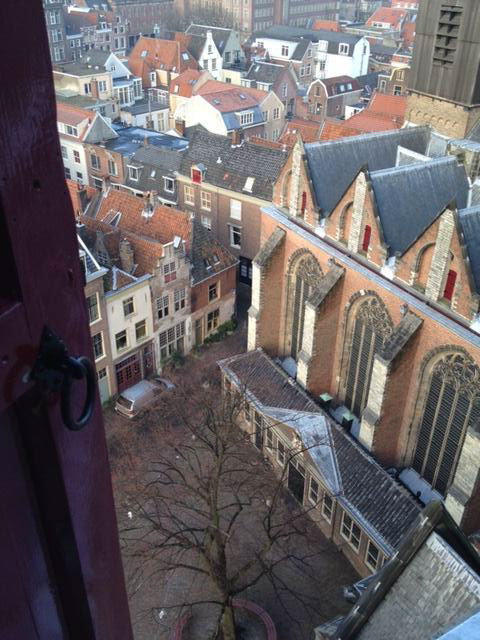 Leiden American Museum from the Hooglandsekerk in Leiden, the Netherlands